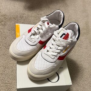 Women’s White and Red Sneakers (NWOT)